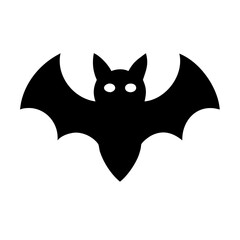 bat silhouette Halloween icon