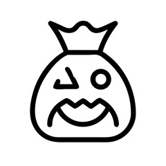 candy bag Halloween icon