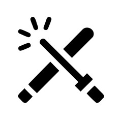 glow sticks Halloween icon