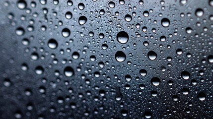Water droplets on a surface