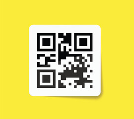 QR Code Scan Label. Scan QR Code icon Sticker