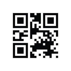 QR Code Scan Label. Scan QR Code icon.
