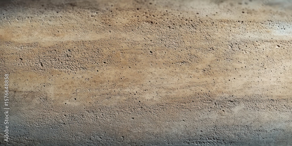Poster close-up view of a textured concrete surface showing natural roughness and small holes with gradient