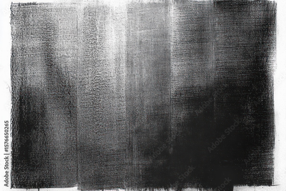 Poster abstract monochrome texture with dark and light gradients blending in a rough, grainy pattern convey