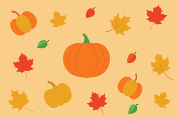  thanksgiving background with scattered autumn lea (1).eps