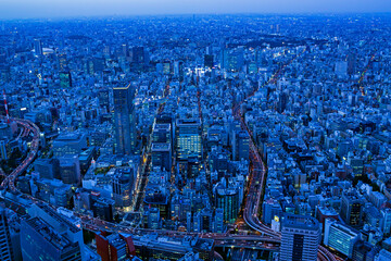 都市風景・日本橋上空から神田方面を望む
商業都市・Aerial view