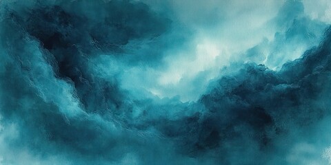 Obraz premium Moody and dramatic dark blue storm clouds swirling across the sky with light breaking through in the background