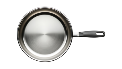 Clean metal light frying pan