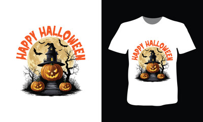 Halloween T-shirt vector design.