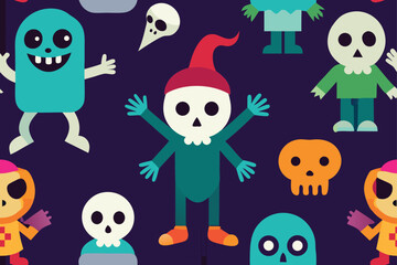 Obraz premium create-a-halloween-set-of-vector-characters-includ.eps