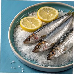 fresh fish on a plate