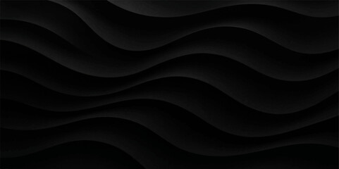 Abstract black and white silky wave background with smooth fabric texture and flowing design