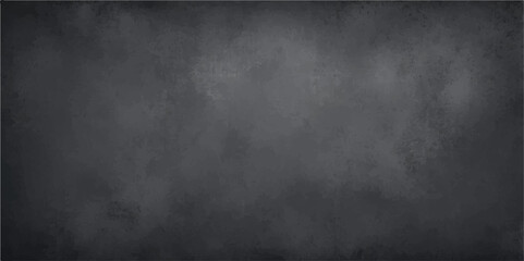 Grunge metal and paper textured black chalkboard background with vintage aged concrete surface