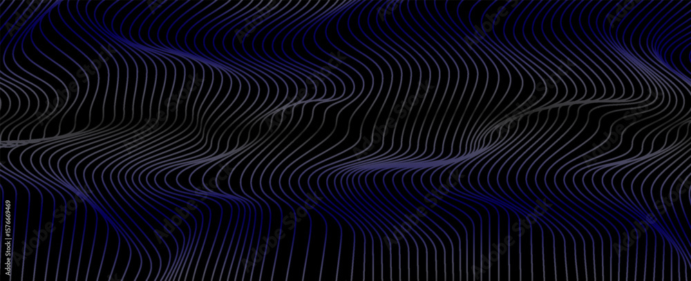 Poster abstract blue curved lines background. swirl curve lines. spiral pattern. minimal design. modern fut