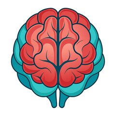 human brain vector illustration