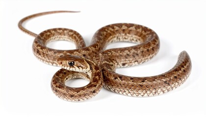 Fototapeta premium snake on white