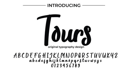 Tours - Elegant Script Font for Smooth Handwritten Design and Creative Typography