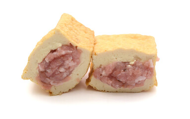 Japanese food, Kouya tofu on white background