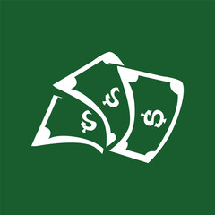 silhouette illustration of money logo financial symbol design with simple concept temple icon design