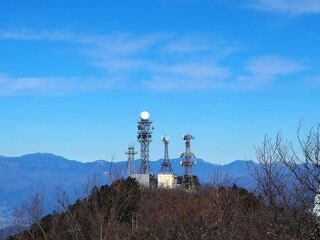 山頂のアンテナ