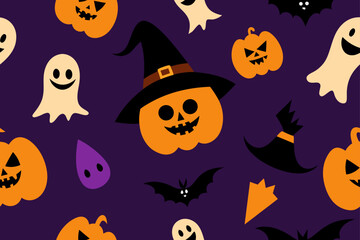 halloween seamless background