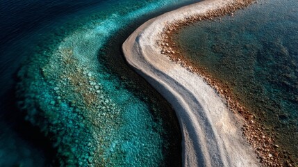Abstract Teal and White Water Texture Background