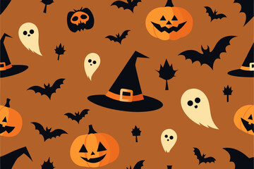 halloween seamless background