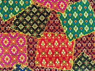 Sarong multicolor woven handmade Thai traditional fashion fabric textile original pattern style backgrounds and textures design.	