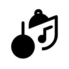 Fototapeta premium holiday music christmas icon