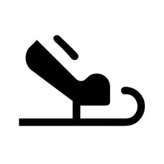 sledding icon