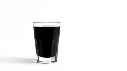 Dark beverage in clear glass
