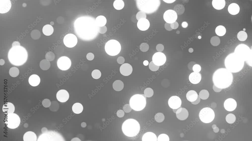 Poster abstract bokeh circles light background