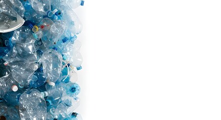 Pile of different plastic waste