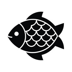 Fish Scale Pattern Icon Vector Illustration © freevectora