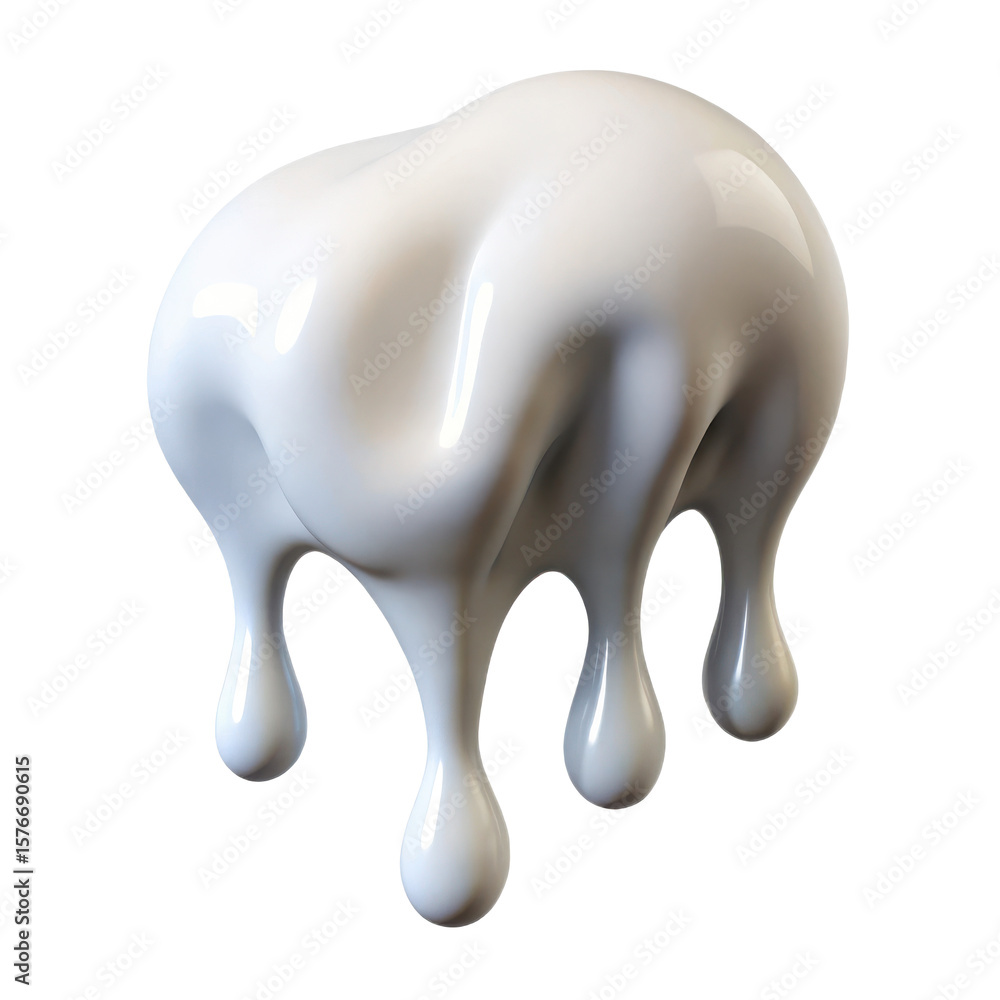 Poster white paint drip liquid flowing down abstract design element shiny smooth texture graphic resource f
