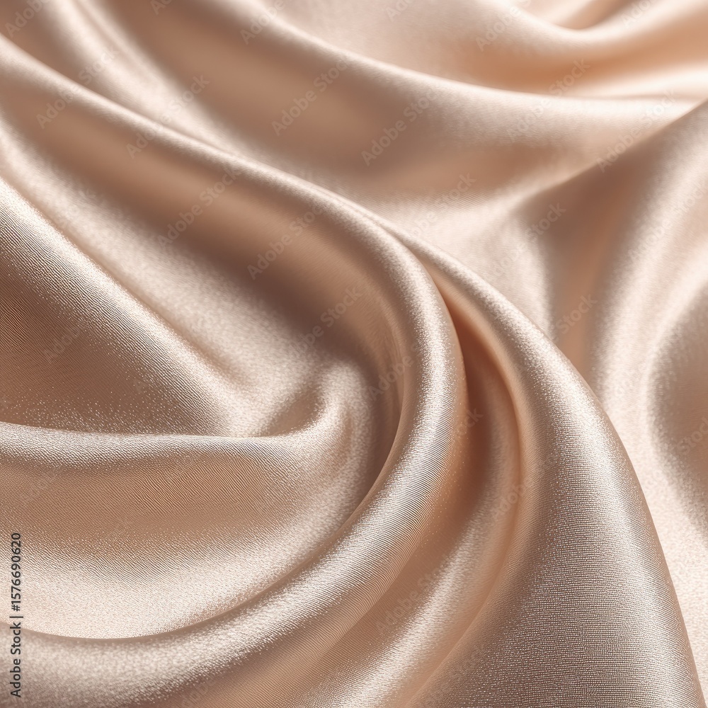 Poster soft, flowing folds of pale peach-colored silk fabric create a luxurious and elegant texture. the im