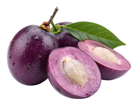 jambul fruit, isolated PNG transparent background