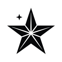 Obraz premium Sparkling Star Icon Vector Illustration