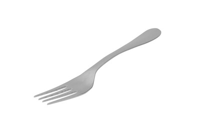 3D Render a fork with a fork tip on a white background