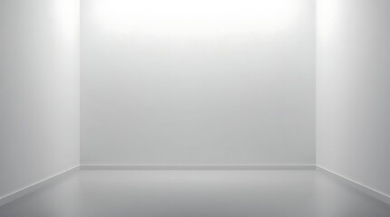 Obraz premium Empty monochromatic room with minimal detailing
