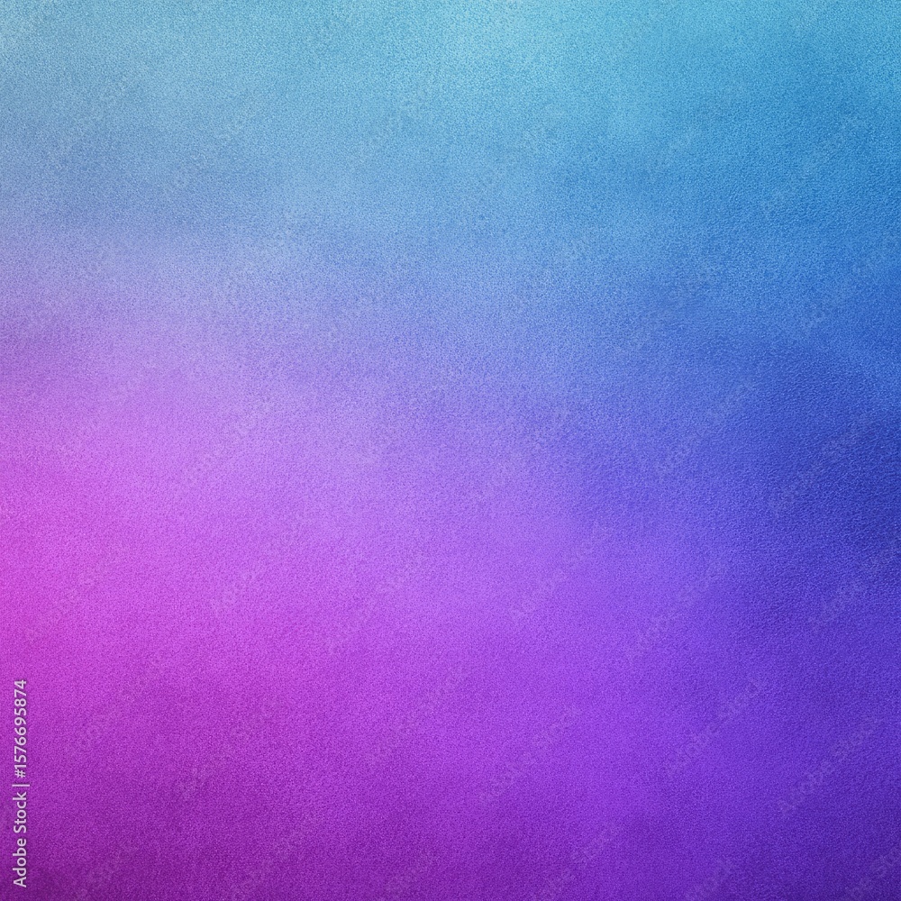 Poster a gradient background transitioning from light blue to deep purple, with a subtle textured effect re