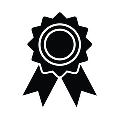 Award Ribbon Icon Vector Illustration