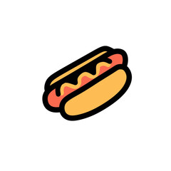 hot dog vector illustration