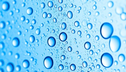 Frosted glass with water droplets in macro view. Cool and serene &mdash; perfect for wellness or hydration visuals.