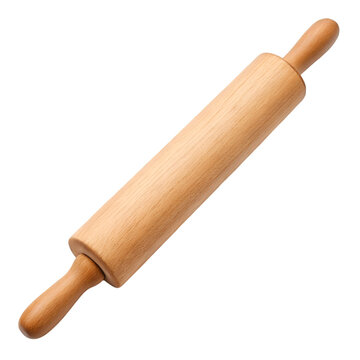 rolling pin on white background