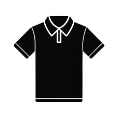 Naklejka premium Polo Shirt With Collar And Sleeves Icon Vector Illustration