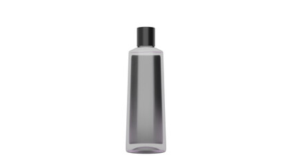 3D Render a bottle of water with a black cap