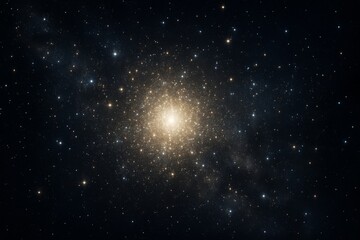 Obraz premium Galactic Star Cluster with Bright Stars and Mystical Background