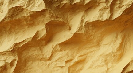 Abstract textured image resembling crumpled gold paper or a rocky, mountainous landscape with varying shades of gold and subtle lighting effects
