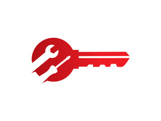 Service Key Tools Logo Template Design
